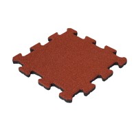 Gumová dlaždice - PUZZLE červená